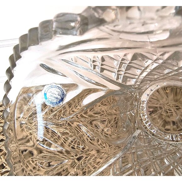 Vintage Princess House Basket, #530 Bride's Basket Lead Crystal Made in USA, EUC - Picture 7 of 10